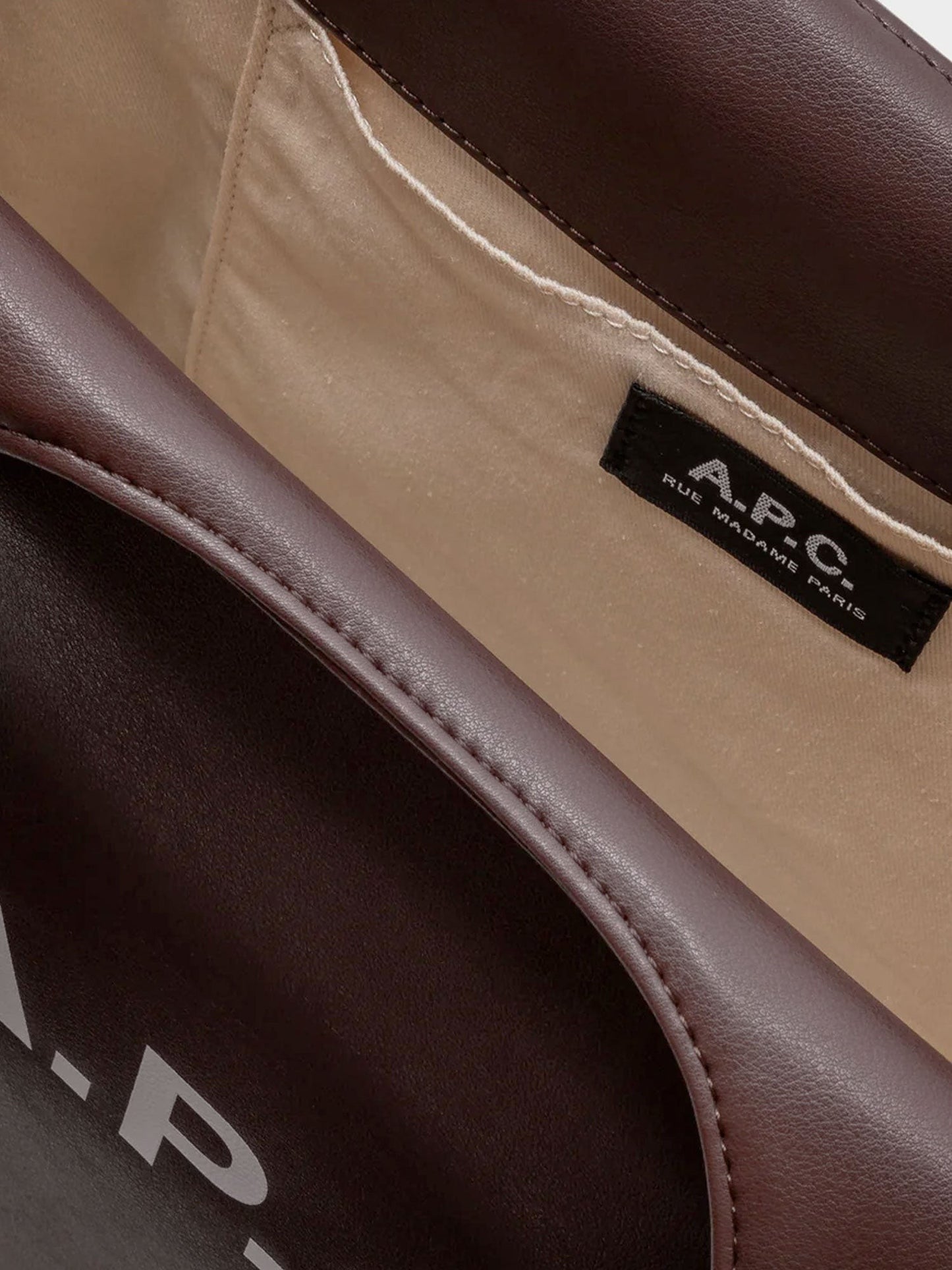 A.P.C. Tote Ninon Small leather shopping bag