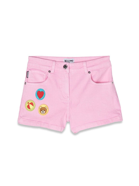 Moschino toy pop patch shorts