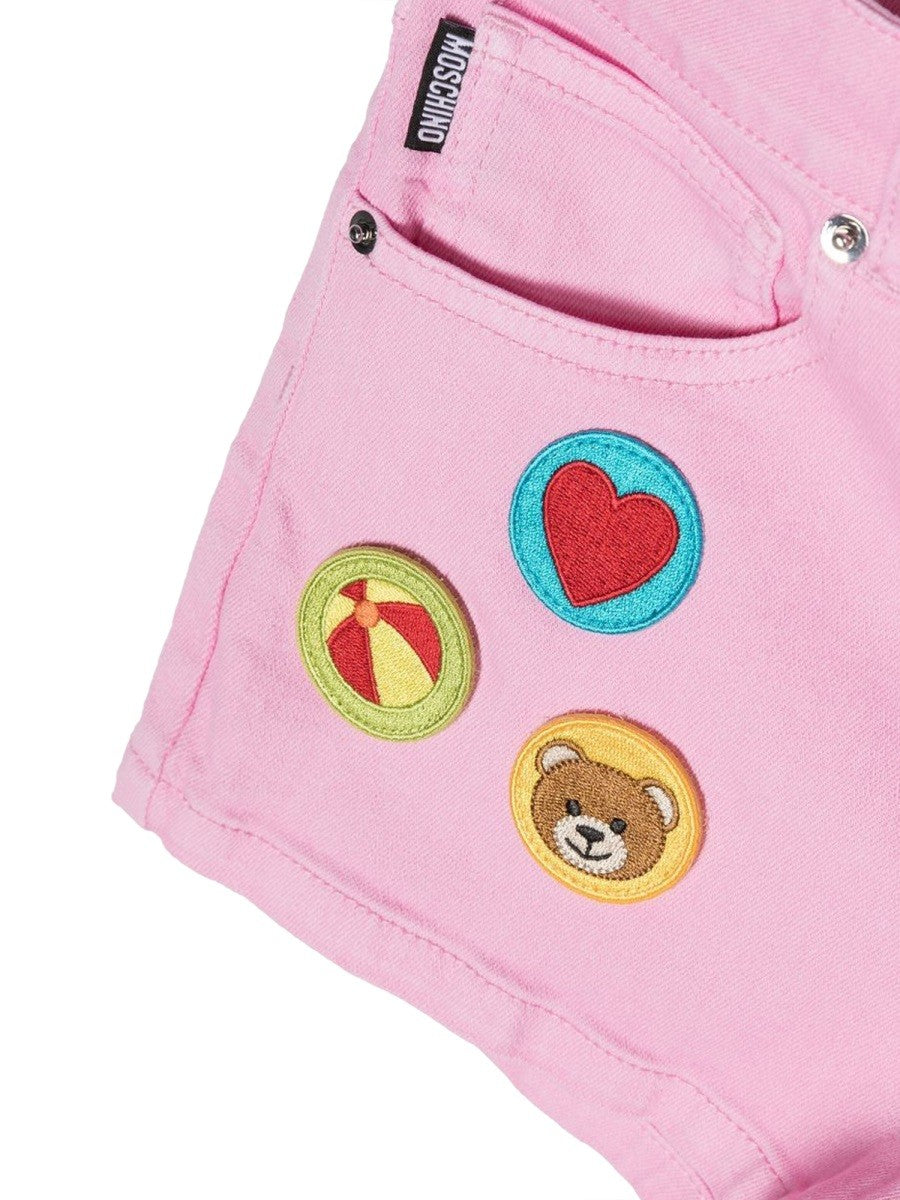 Moschino toy pop patch shorts