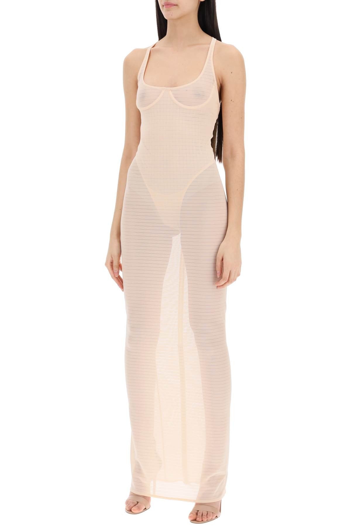 ALAIA transparent dress with integrated bodysuit