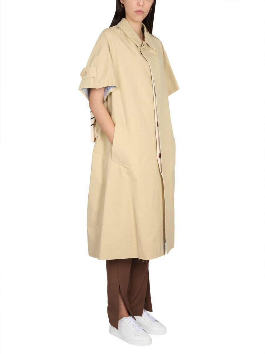 JEJIA TRENCH COAT WITH CONTRASTING BACK