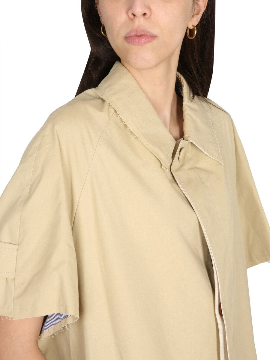 JEJIA TRENCH COAT WITH CONTRASTING BACK