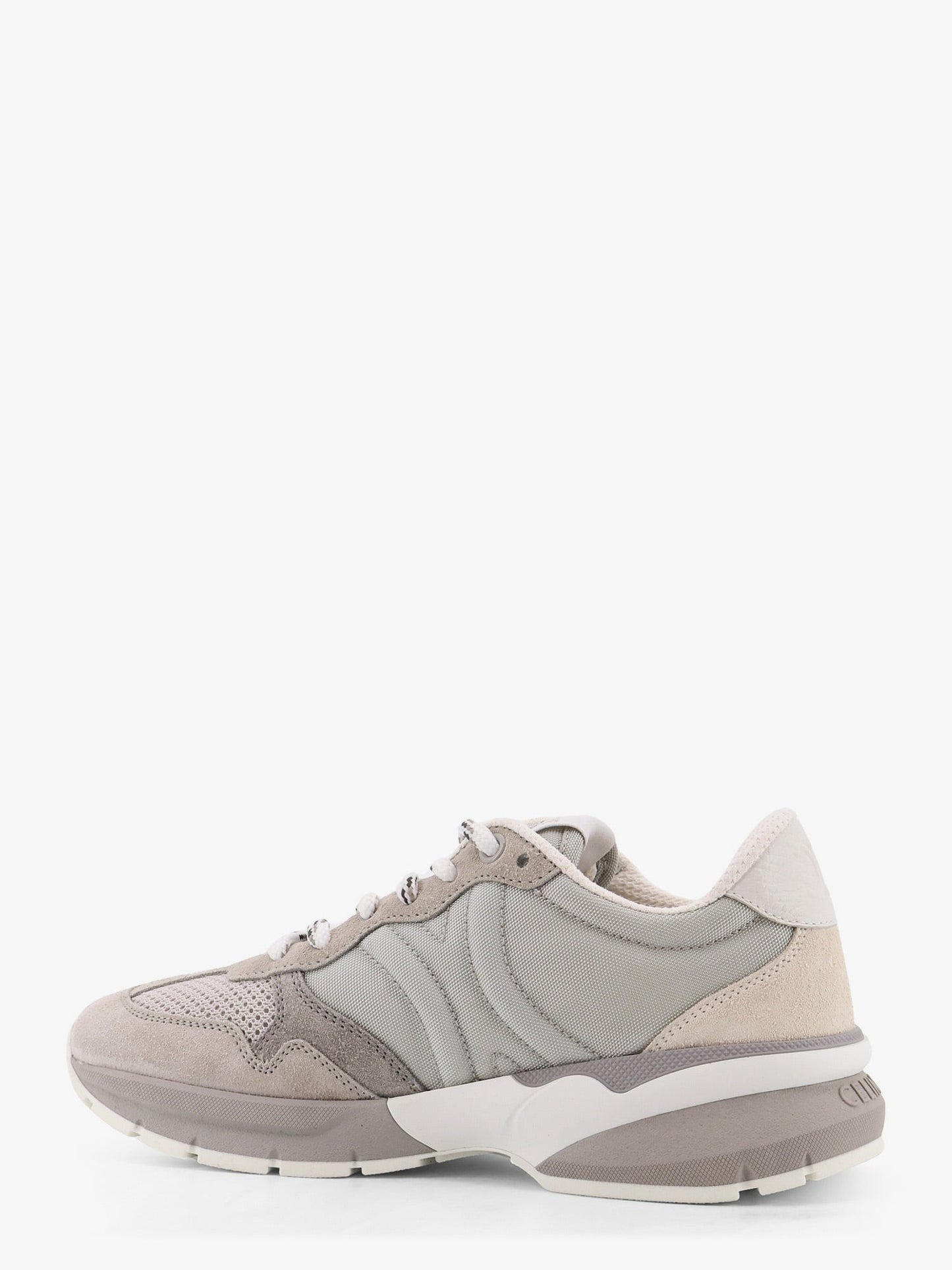 Celine Trio Lace Up suede and mesh sneakers