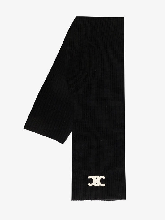 Celine Triomphe cashmere scarf
