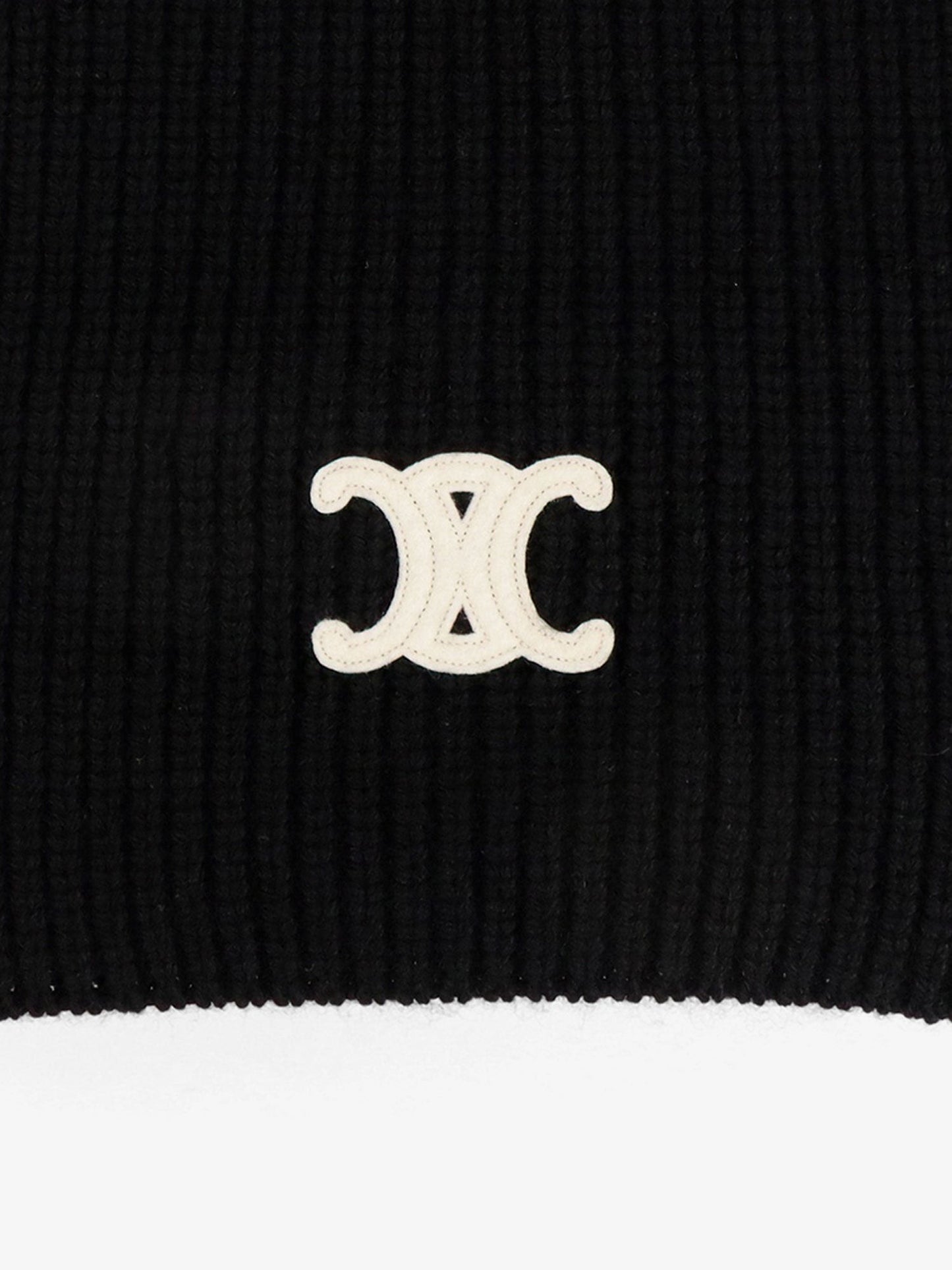Celine Triomphe cashmere scarf