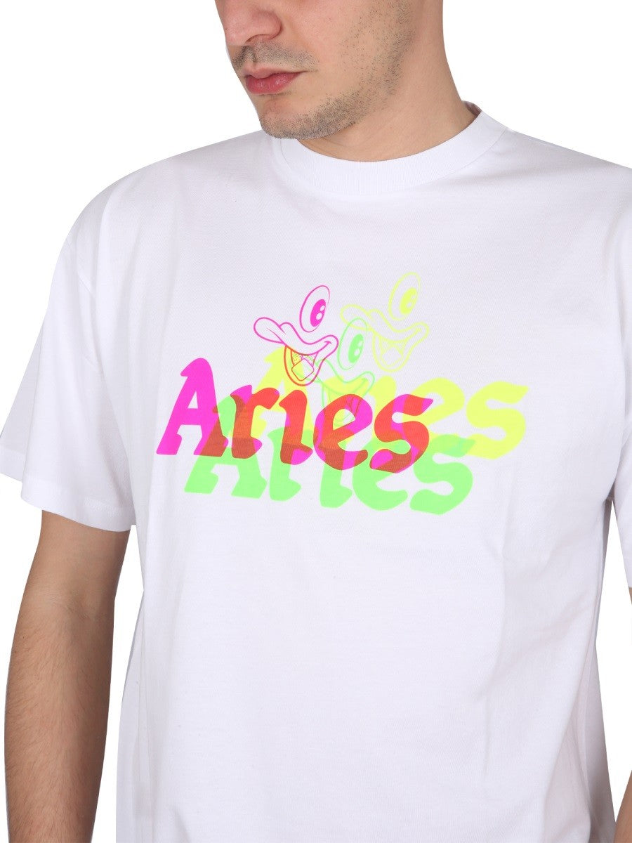 ARIES TRIPPY AYE DUCK T-SHIRT