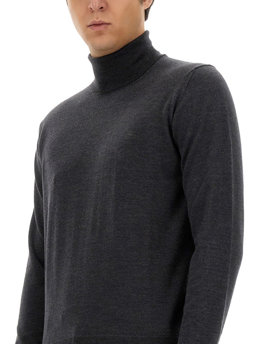 Etro TURTLENECK WITH EMBROIDERY