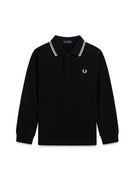 FRED PERRY twin tipped ls polo shirt