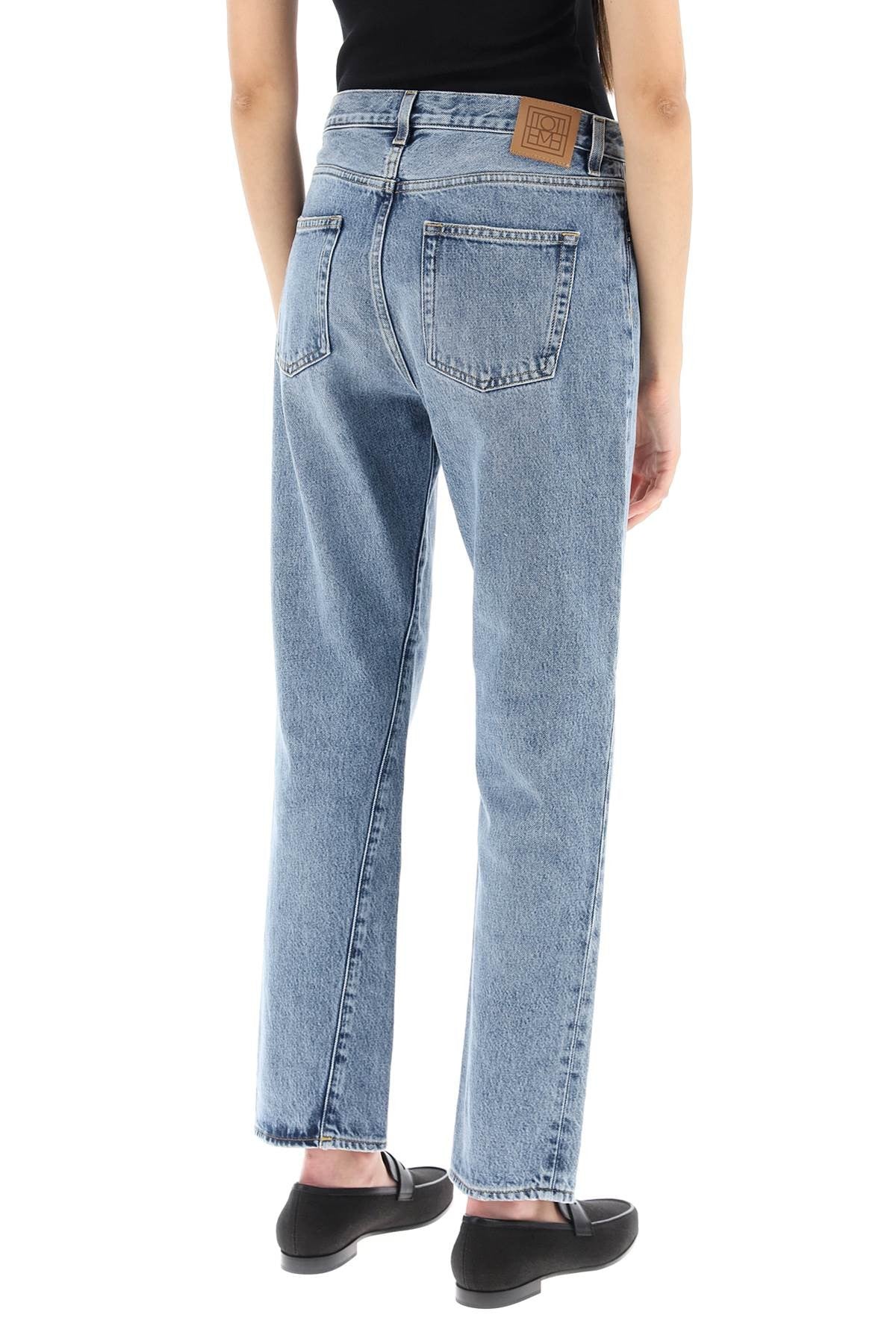 TOTEME twisted seam cropped jeans