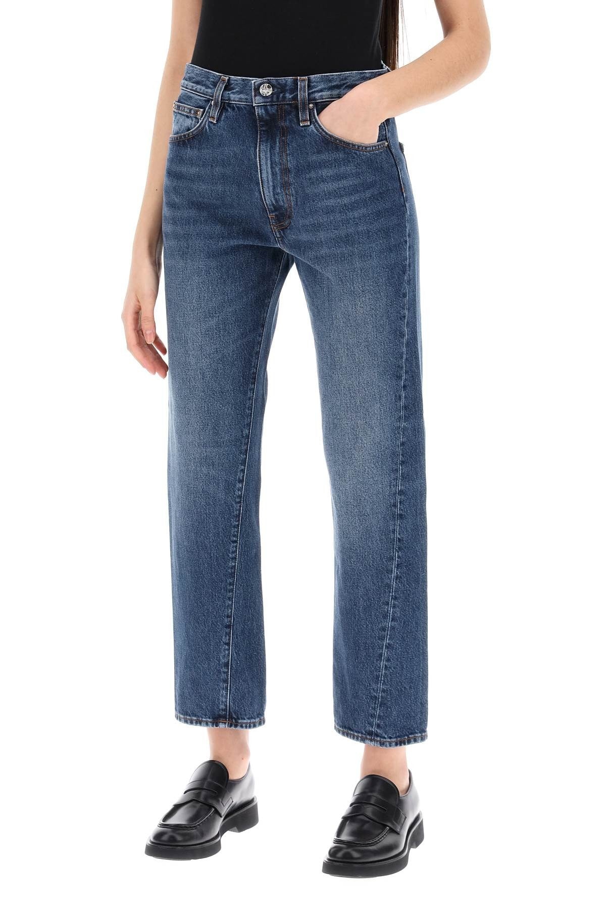 TOTEME twisted seam straight jeans