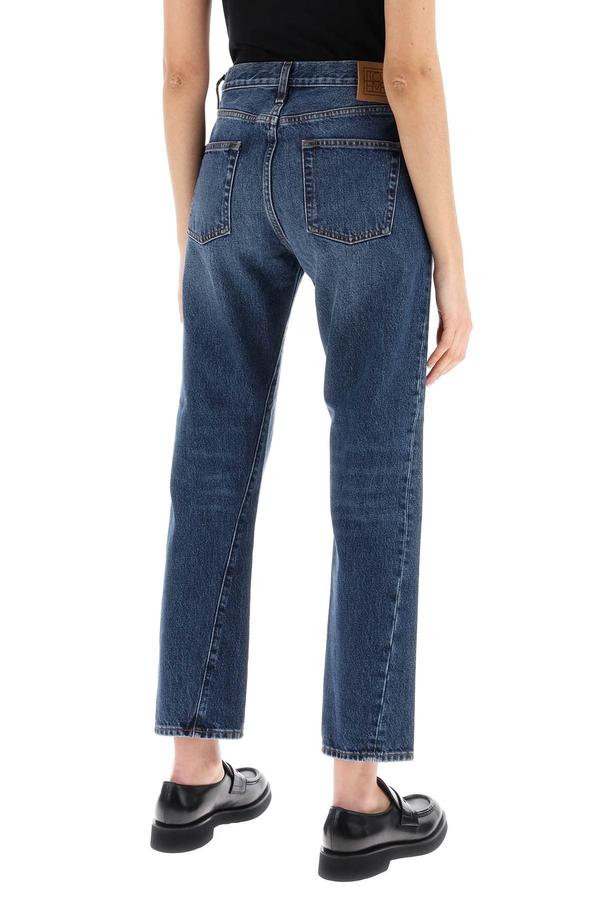 TOTEME twisted seam straight jeans