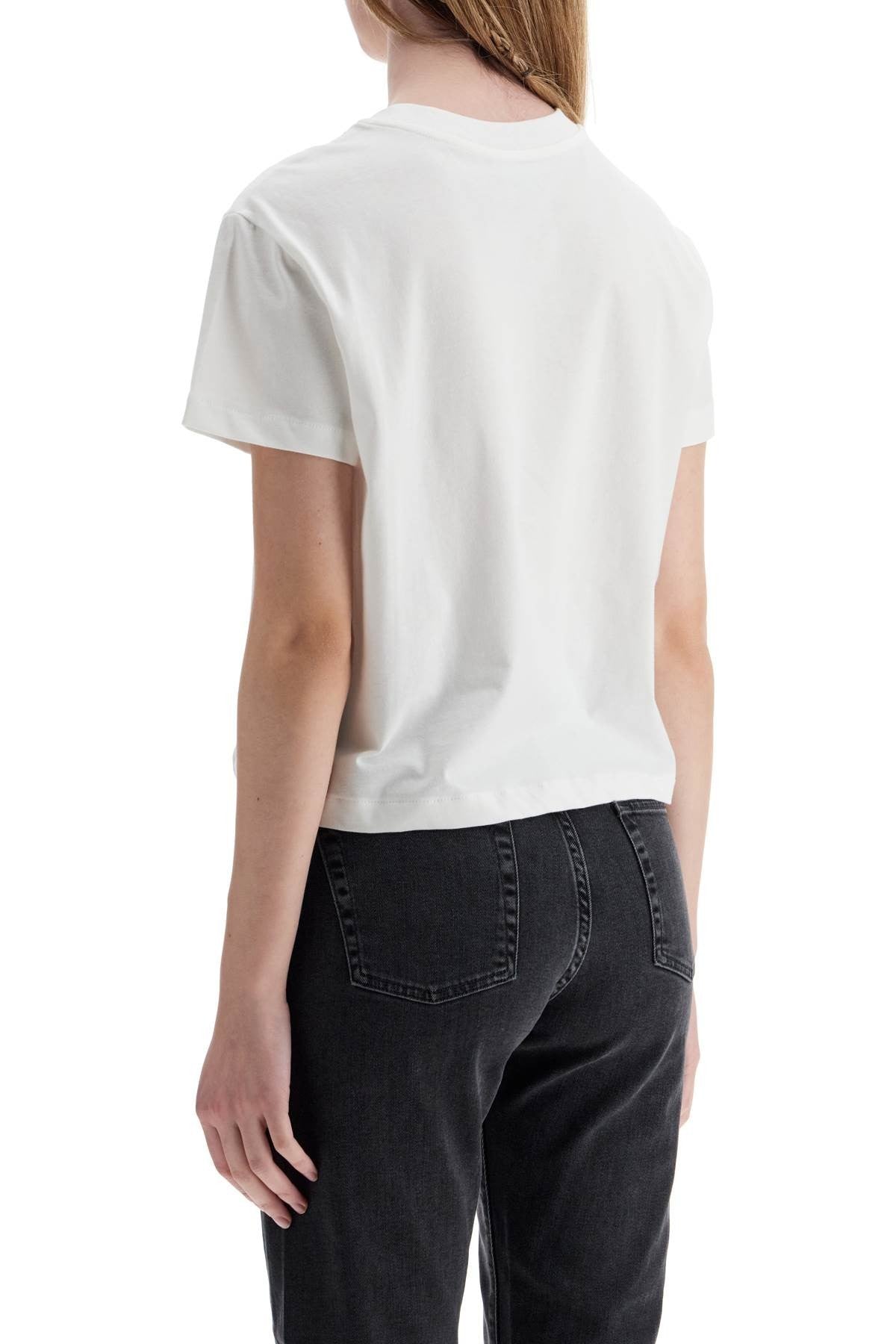 A.P.C. unisex boxy t-shirt in organic cotton white short sleeves