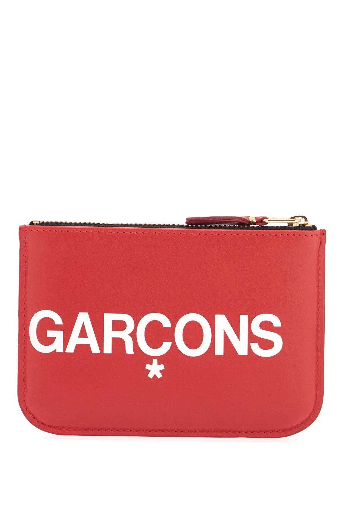 COMME DES GARCONS WALLET unisex red minimalist leather wallet