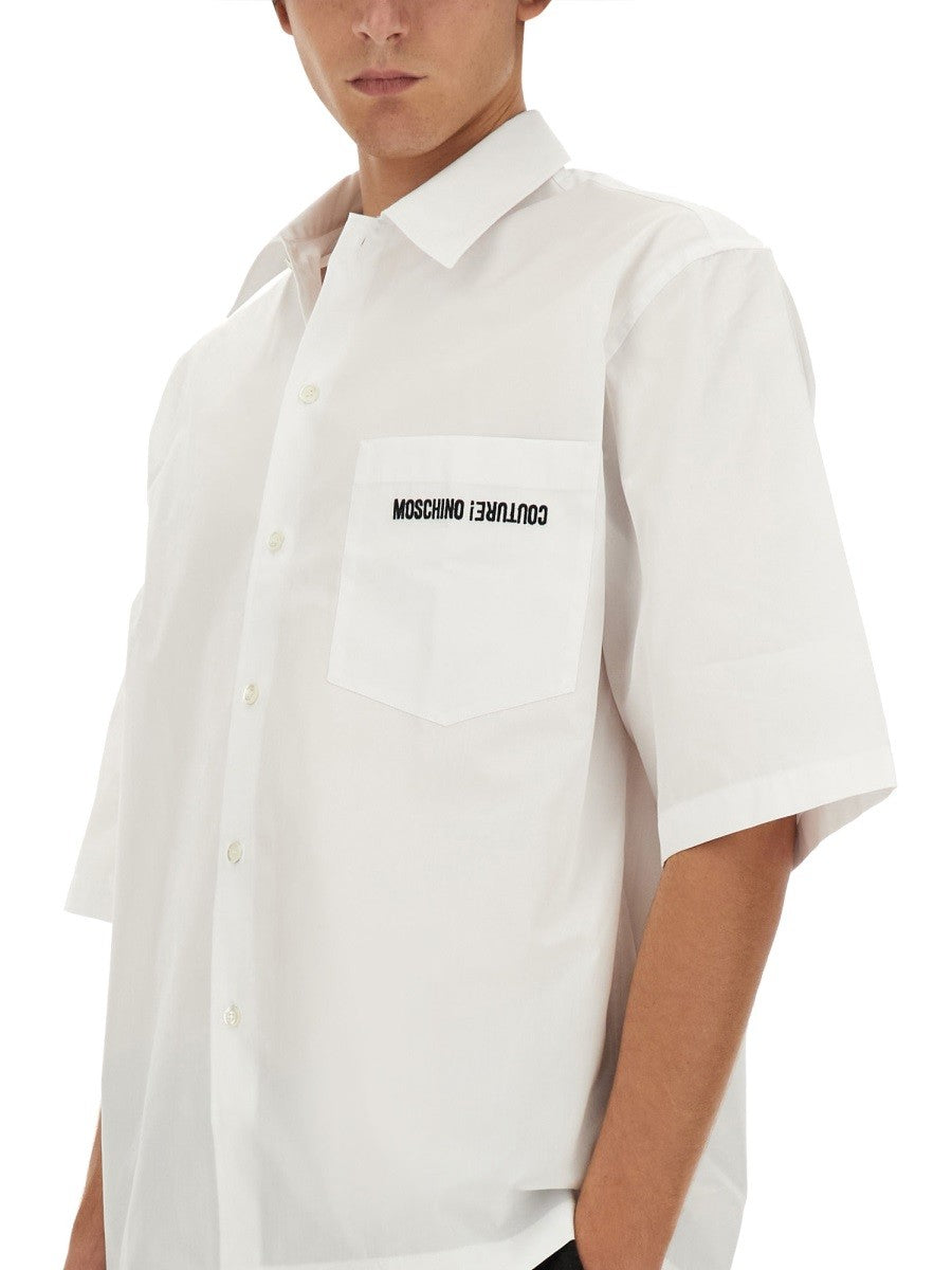 Moschino UPSIDEDOWN LOGO SHIRT