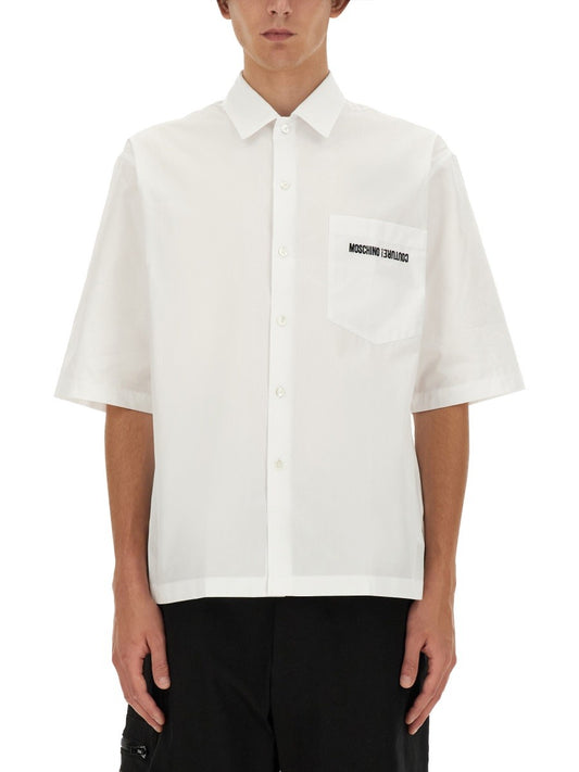 Moschino UPSIDEDOWN LOGO SHIRT