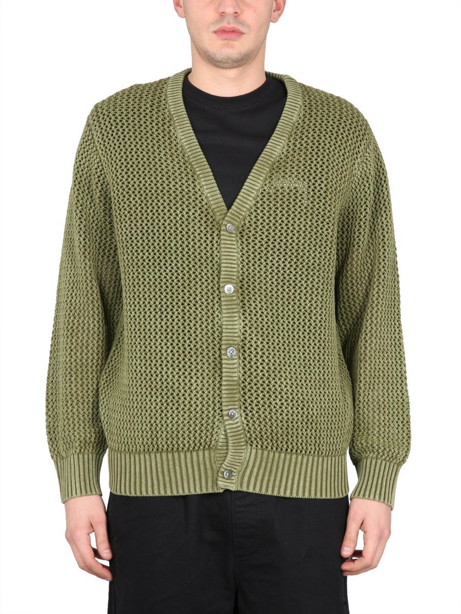 STUSSY V-NECK CARDIGAN