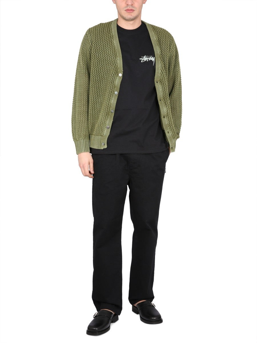 STUSSY V-NECK CARDIGAN