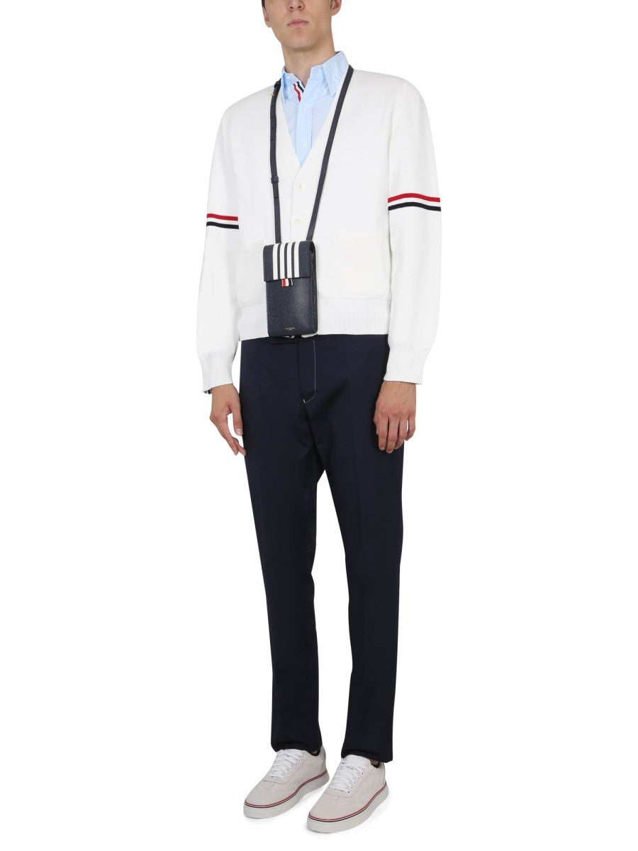 THOM BROWNE V-NECK CARDIGAN