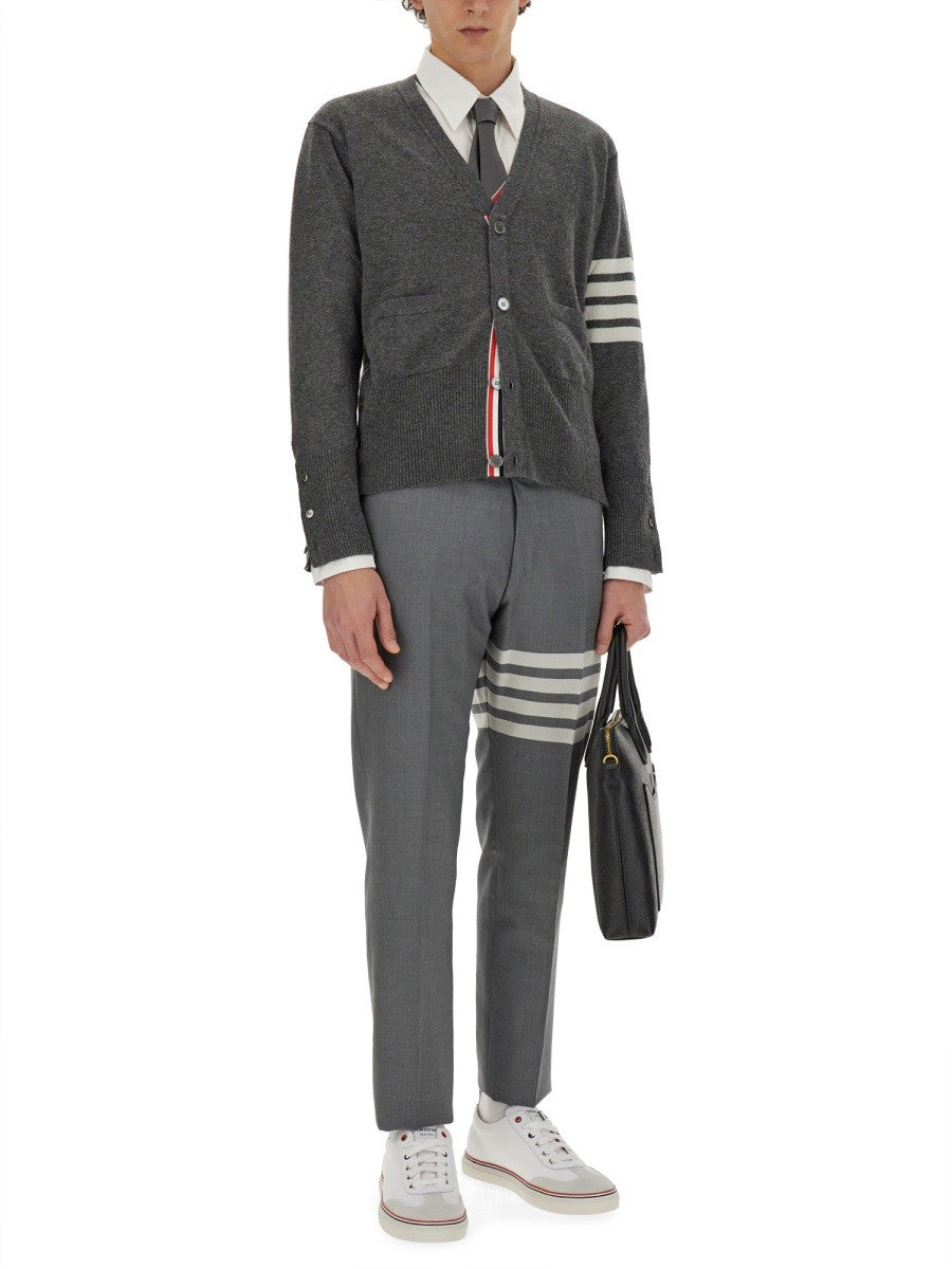 THOM BROWNE V-NECK CARDIGAN