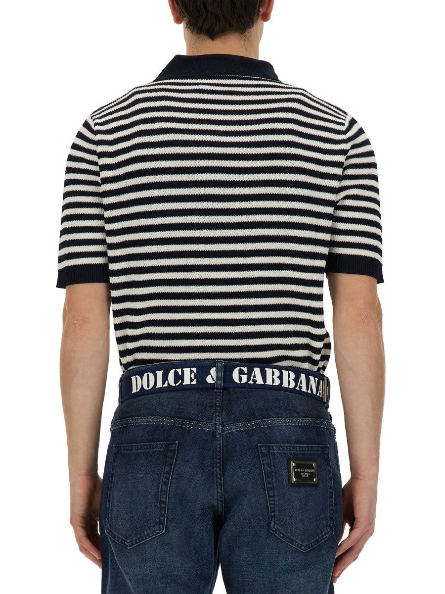 Dolce & Gabbana V-NECK POLO SHIRT