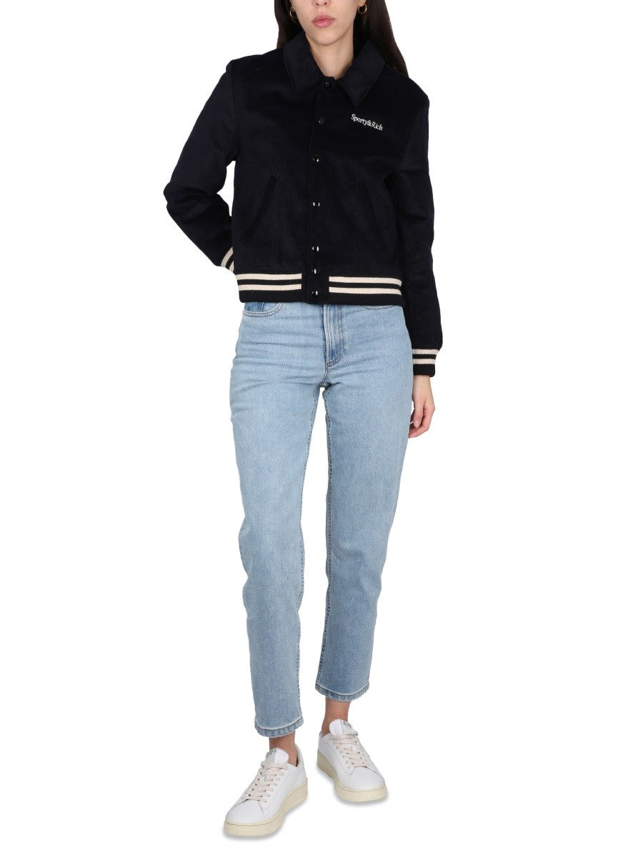 SPORTY&RICH VARSITY JACKET