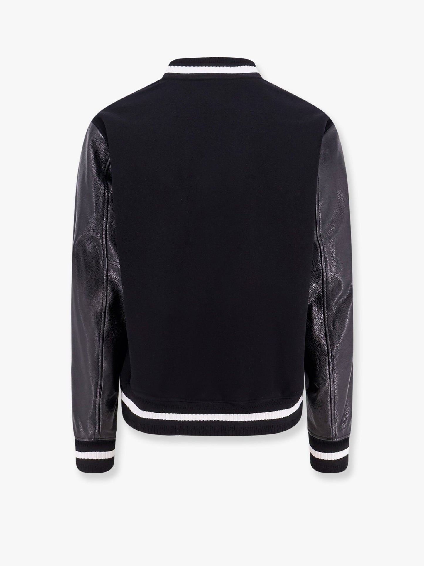 Givenchy Varsity wool blend bomber with leather sleeves