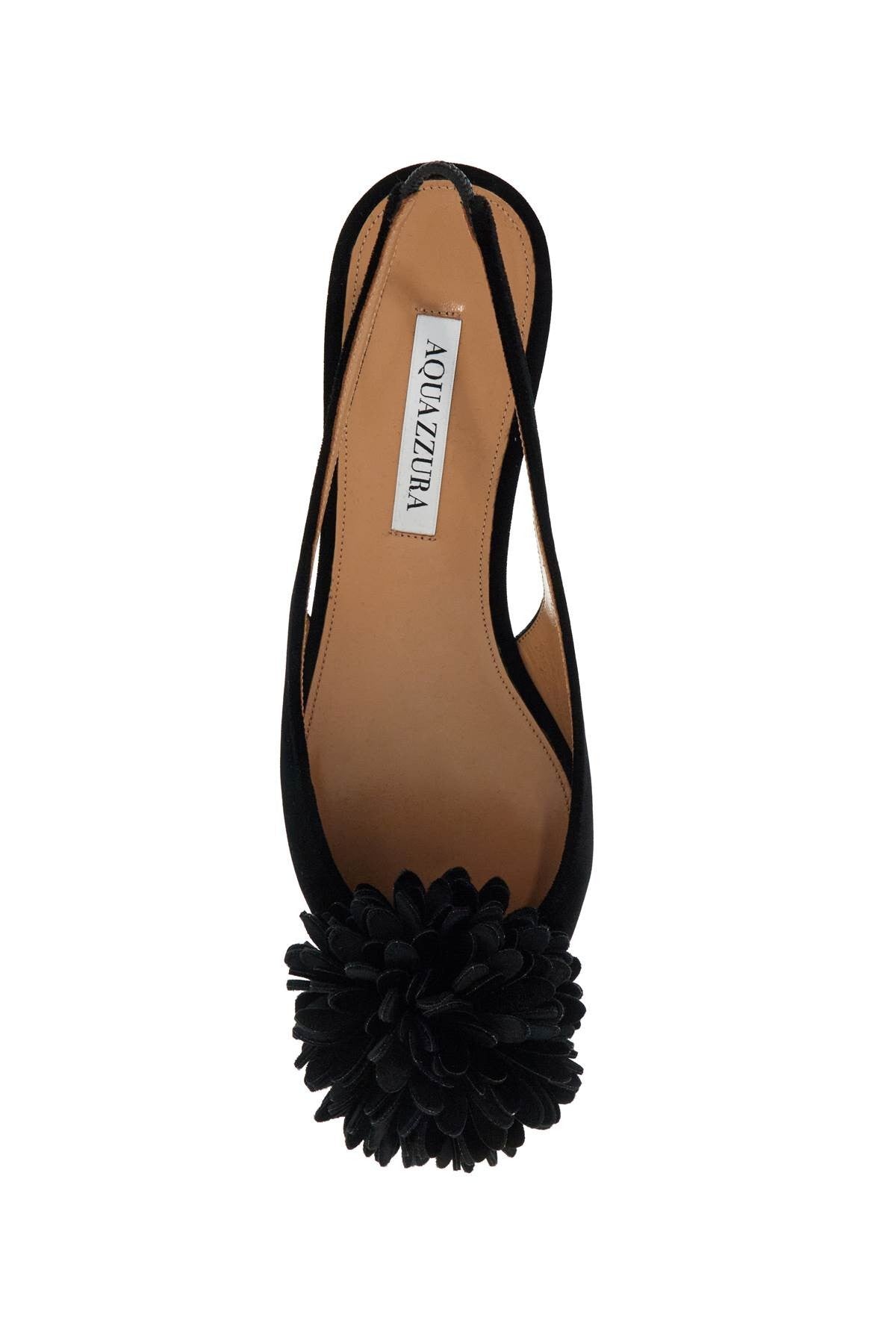 AQUAZZURA velvet slingback coutur