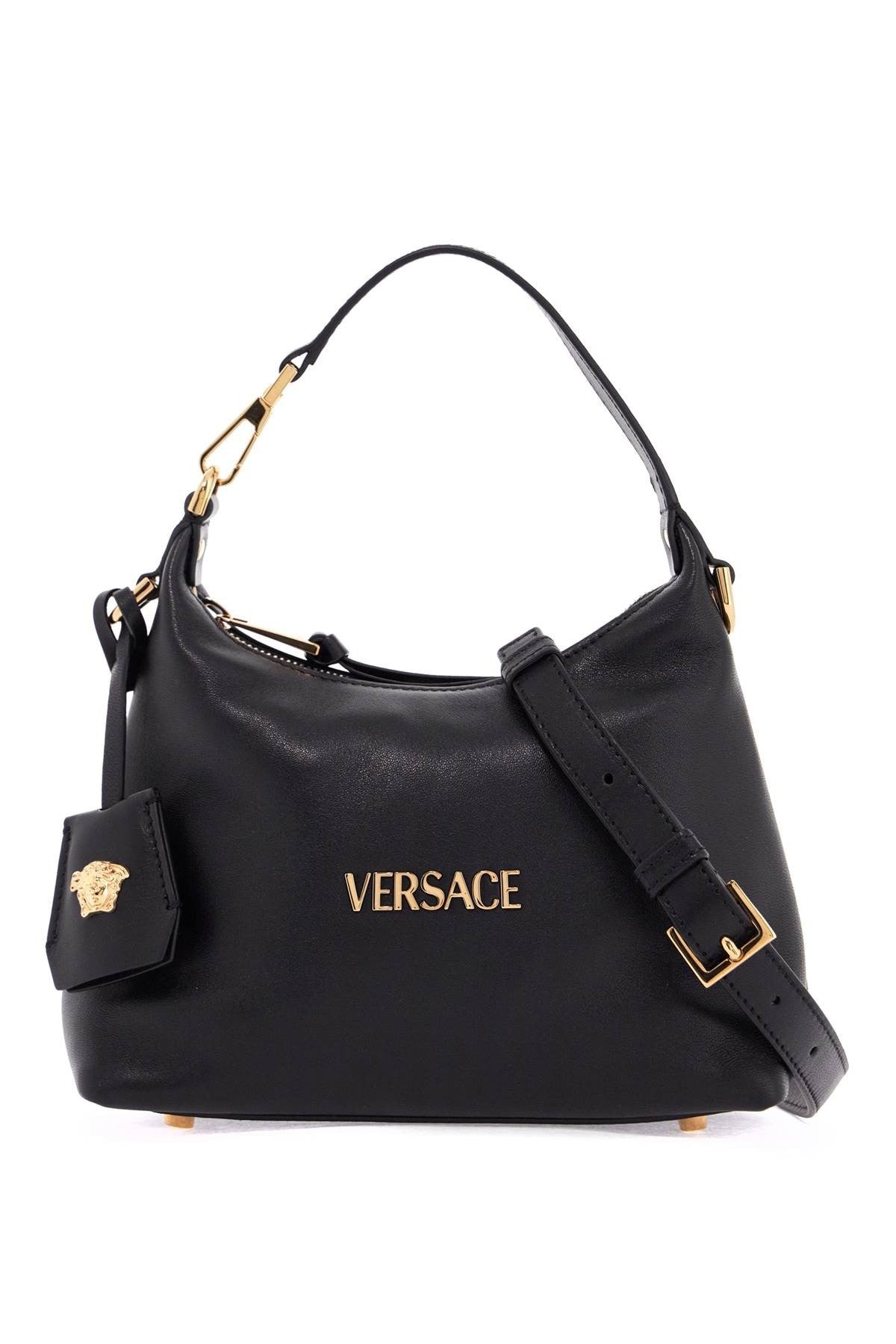 Versace versace nappa leather hobo bag