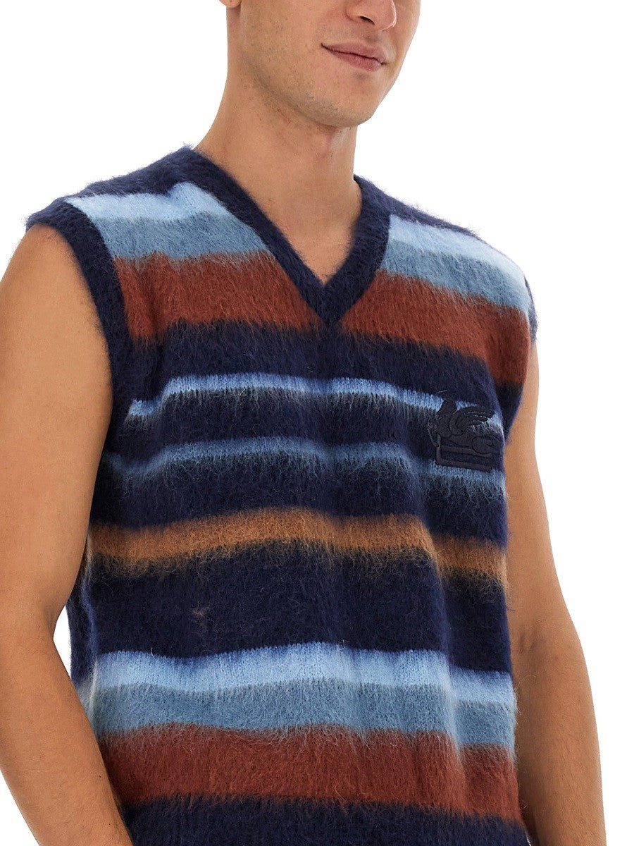 Etro VEST WITH STRIPE PATTERN