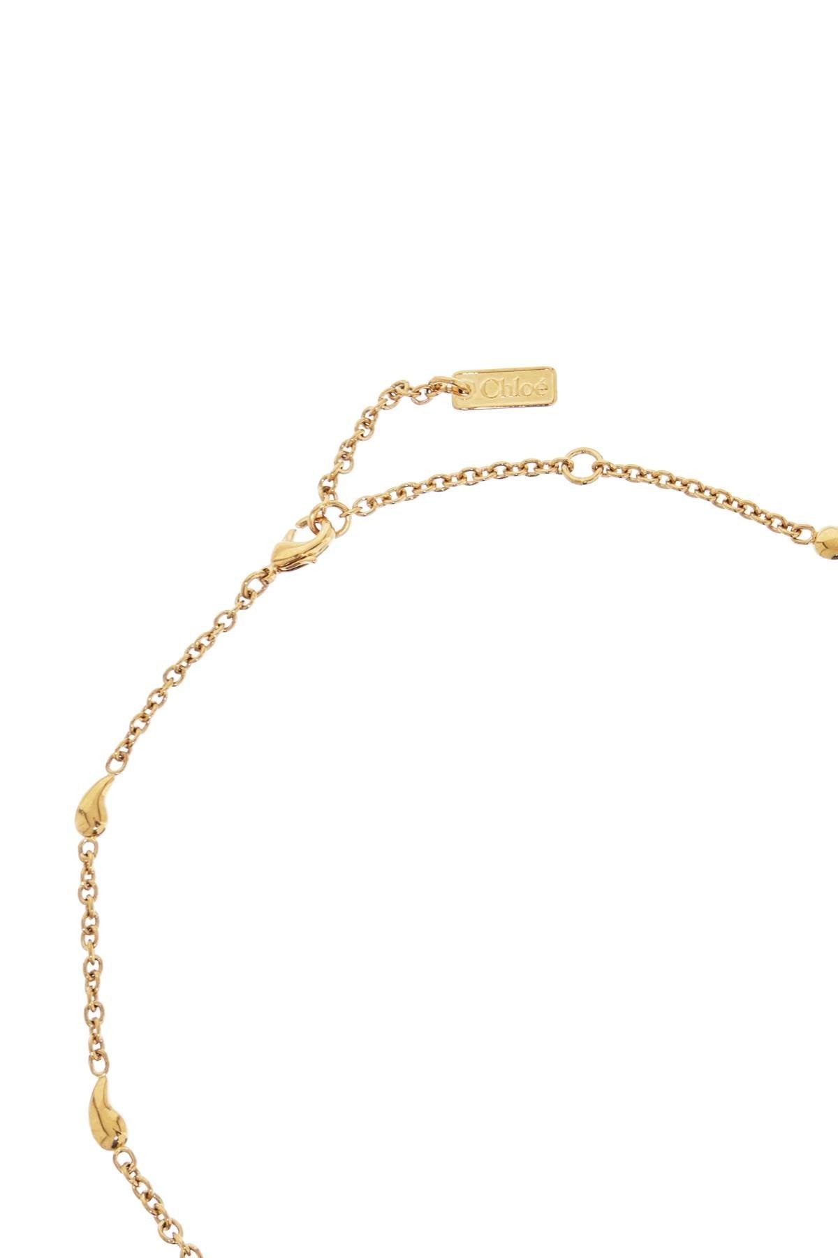 CHLOE' vintage gold necklace with cursive name pendant and delicate chain