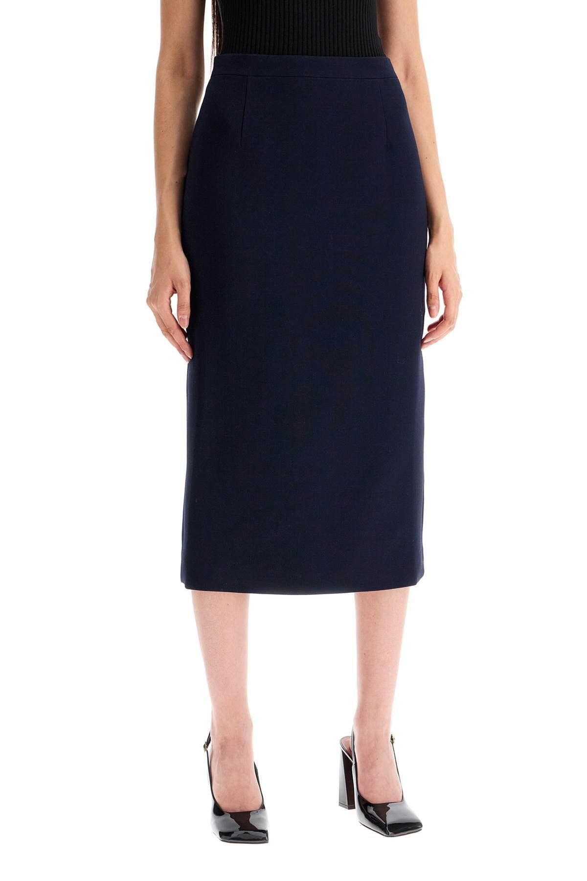 ALESSANDRA RICH virgin wool midi skirt