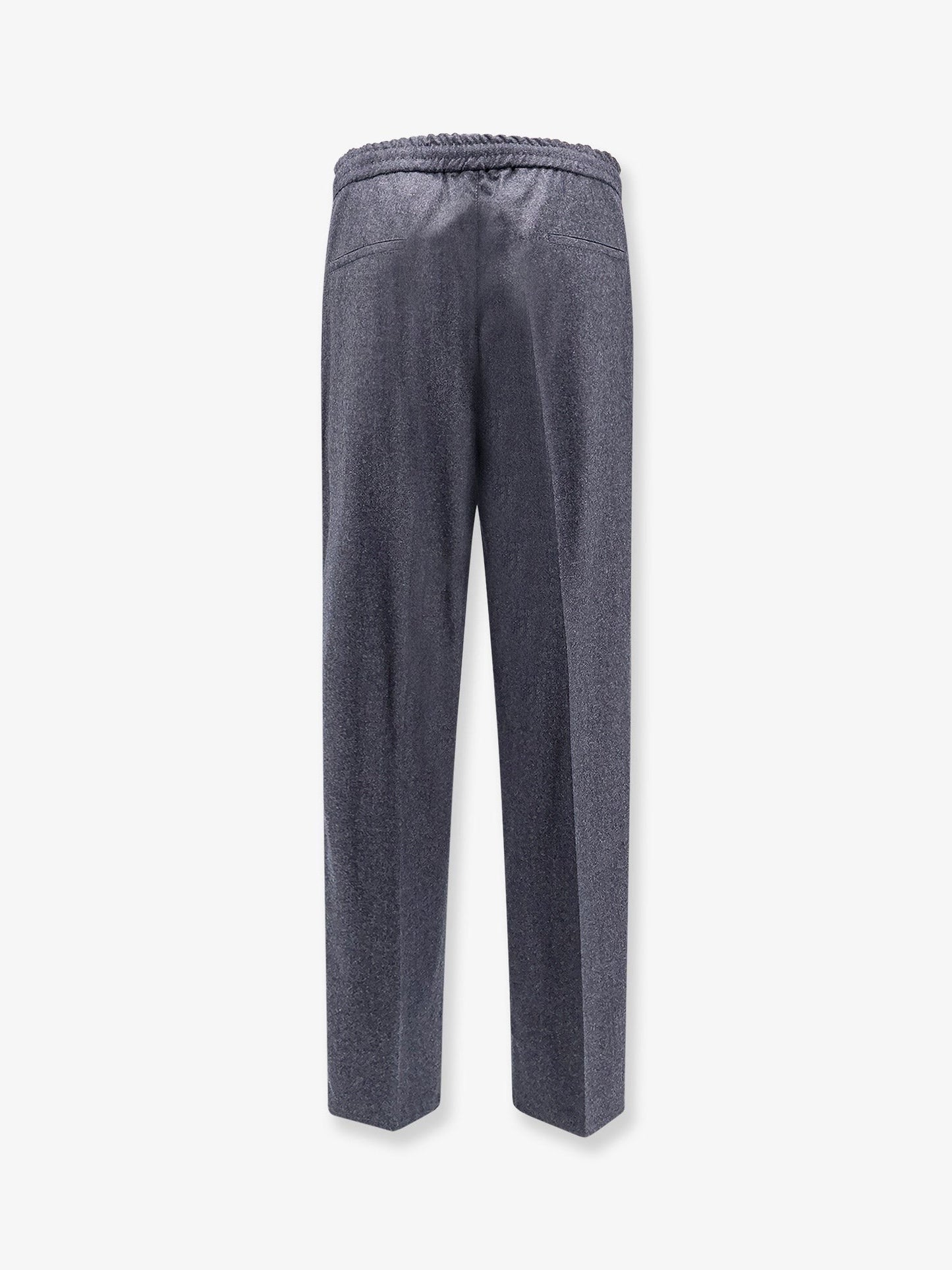 Brunello Cucinelli Virgin wool trousers with drawstring