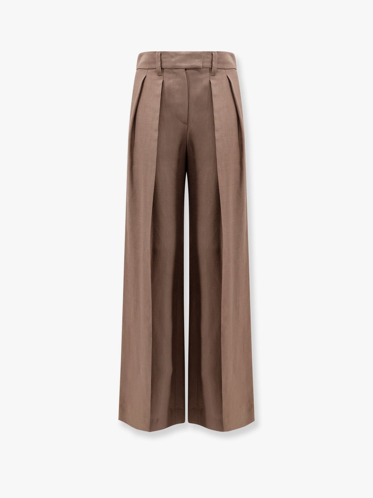 Brunello Cucinelli Viscose and linen trouser with frontal pinces