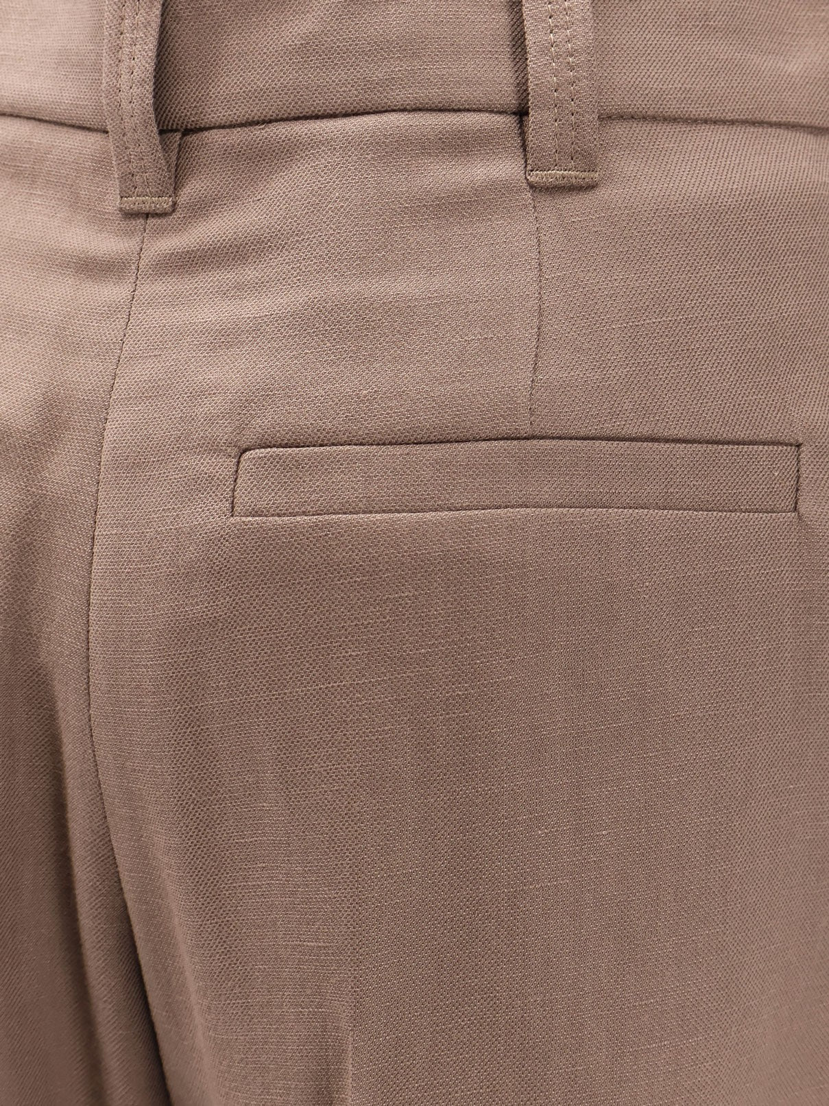 Brunello Cucinelli Viscose and linen trouser with frontal pinces