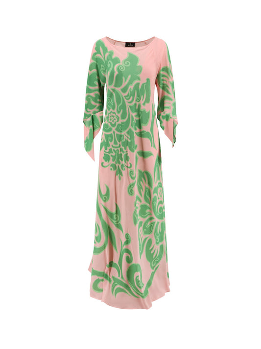 Etro Viscose dress with all-over floral motif