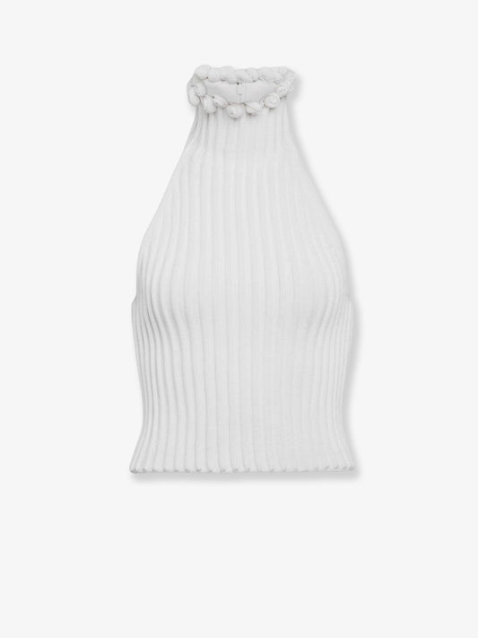 ALAIA Viscose Halter Top
