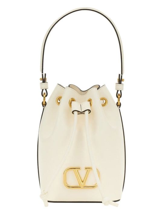 Valentino Garavani "VLOGO SINGATURE" MINI BUCKET BAG