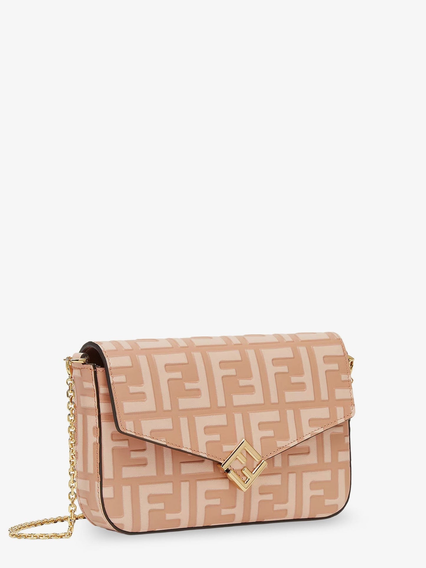 Fendi Wallet On Chain FF Diamonds leather shoulder bag