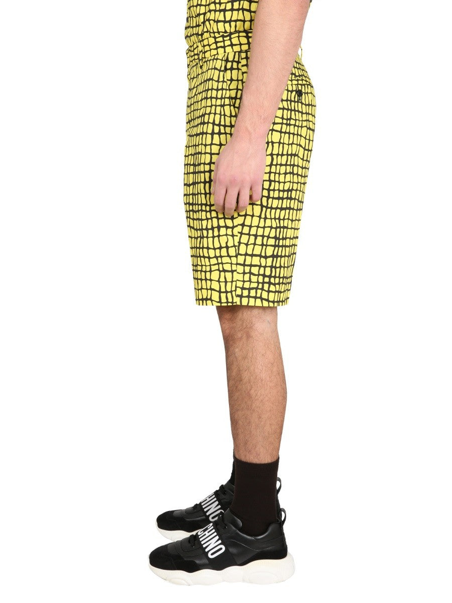 Moschino WARPED GRID SHIRT