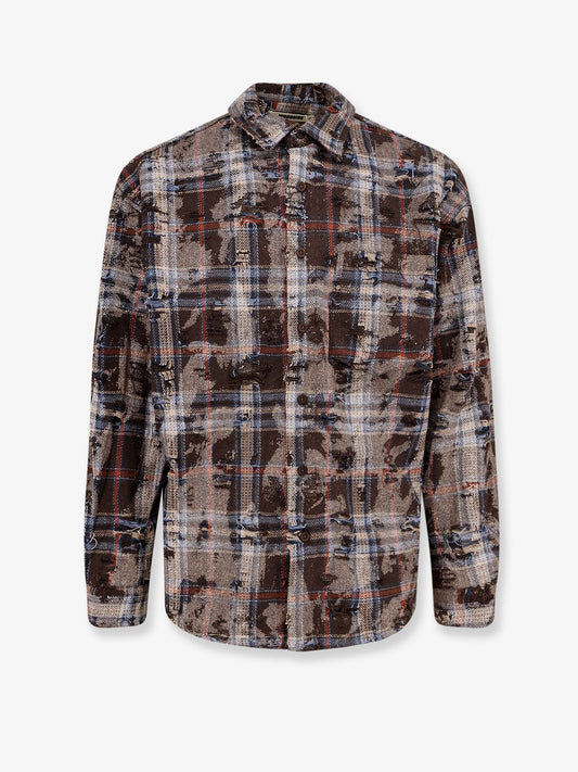 WOODBIRD WBJong Ripped shirt with destroyed effect