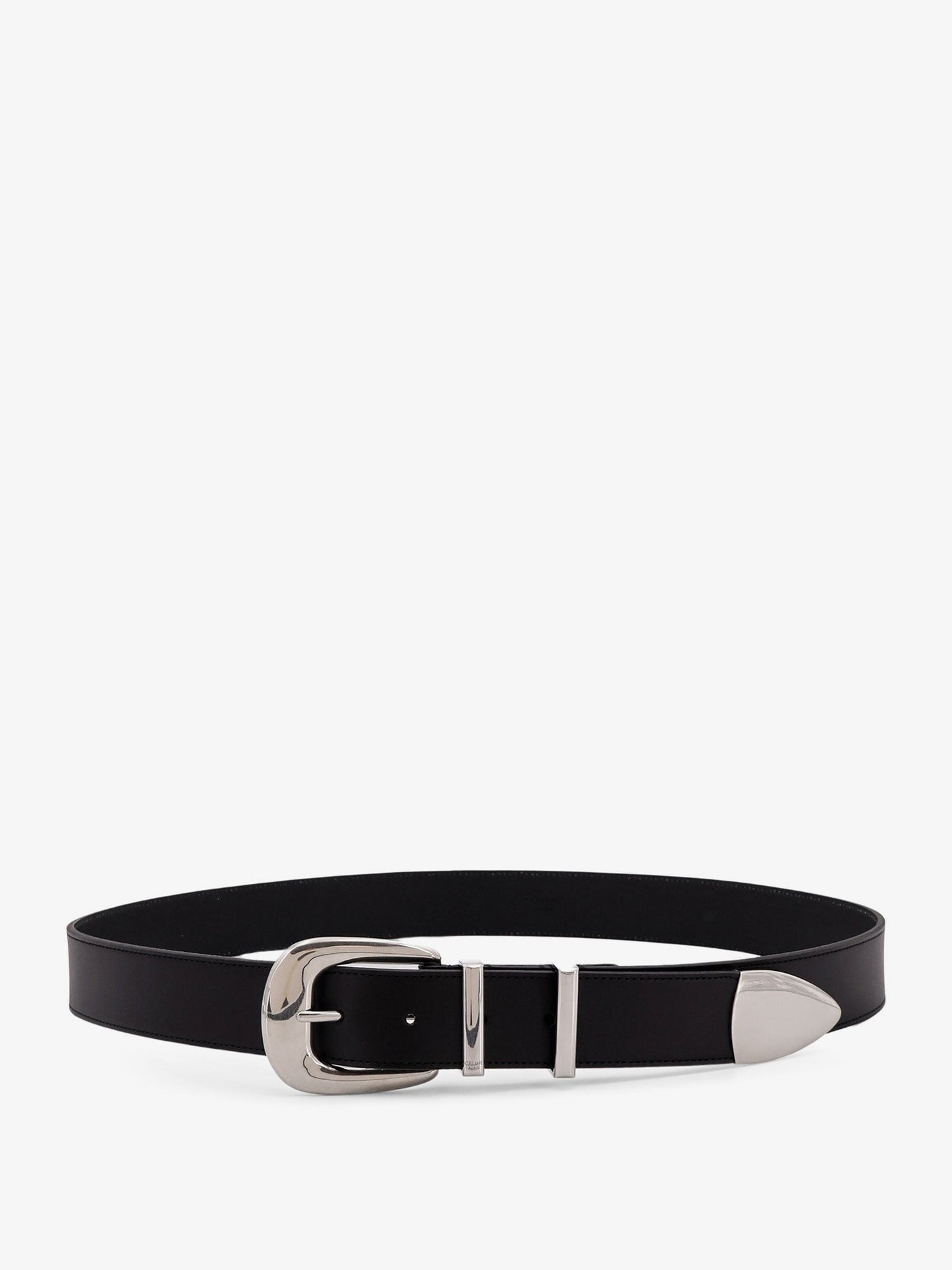 Celine Western leather belt