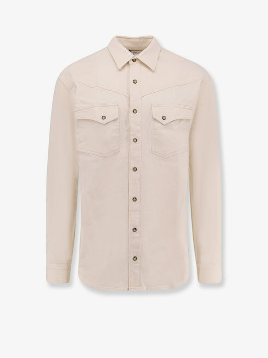 Lardini White denim shirt