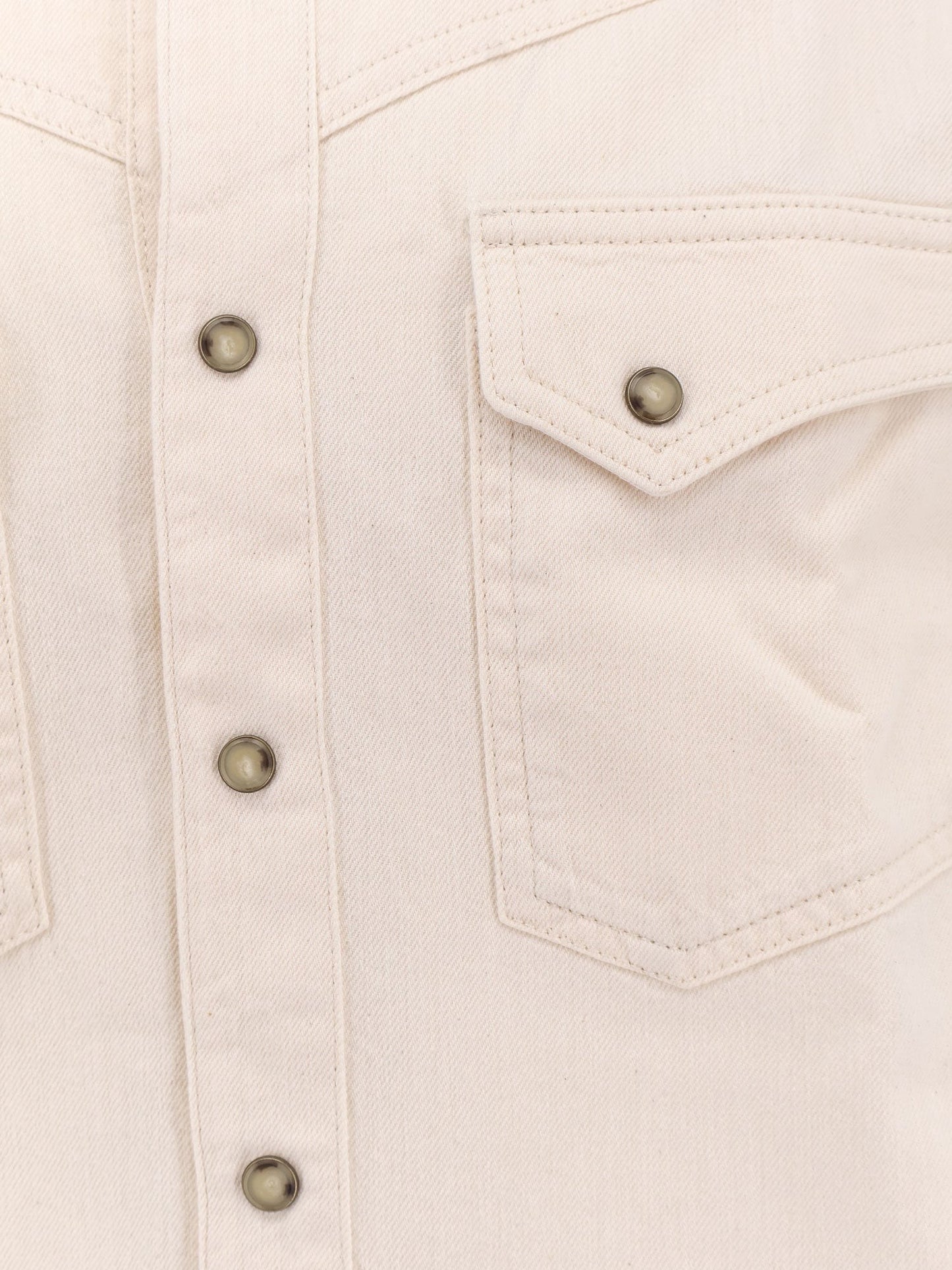 Lardini White denim shirt
