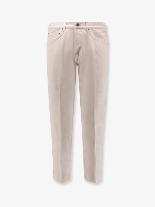 Lardini White denim trousers