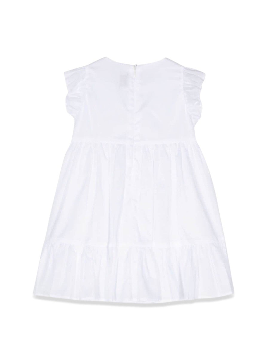 IL GUFO WHITE M/SHORT DRESS