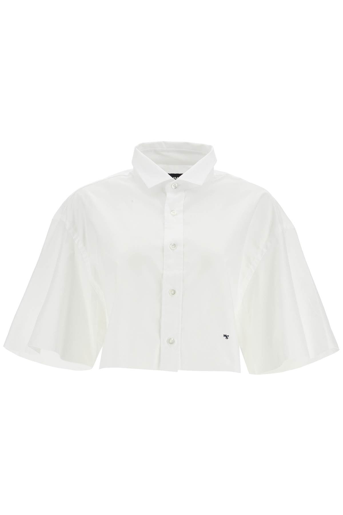 HOMME GIRLS white oversized cotton shirt