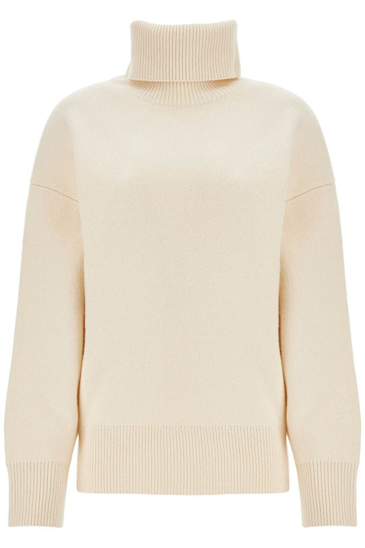 TOTEME white snow wool and cashmere turtleneck for women