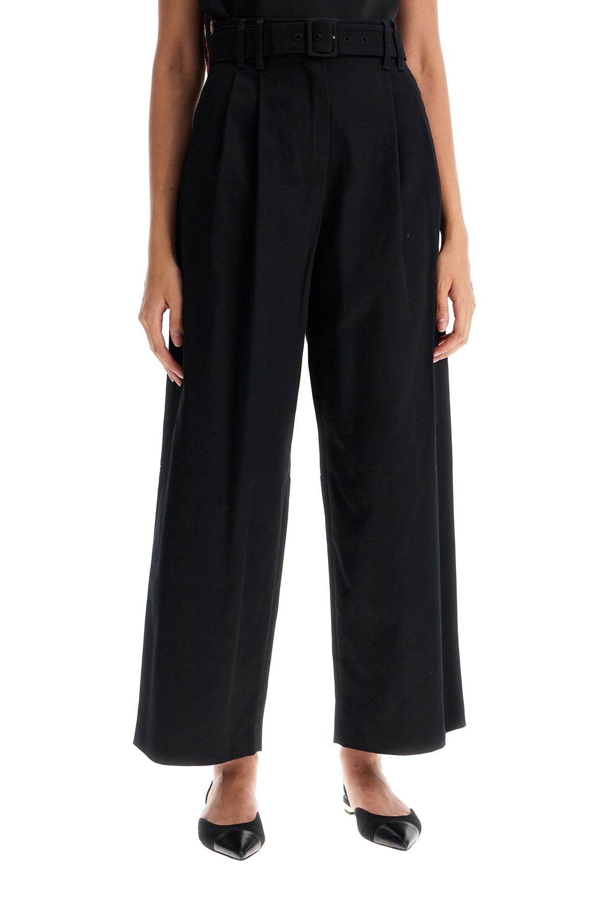 'S MAX MARA wide gabardine trousers with