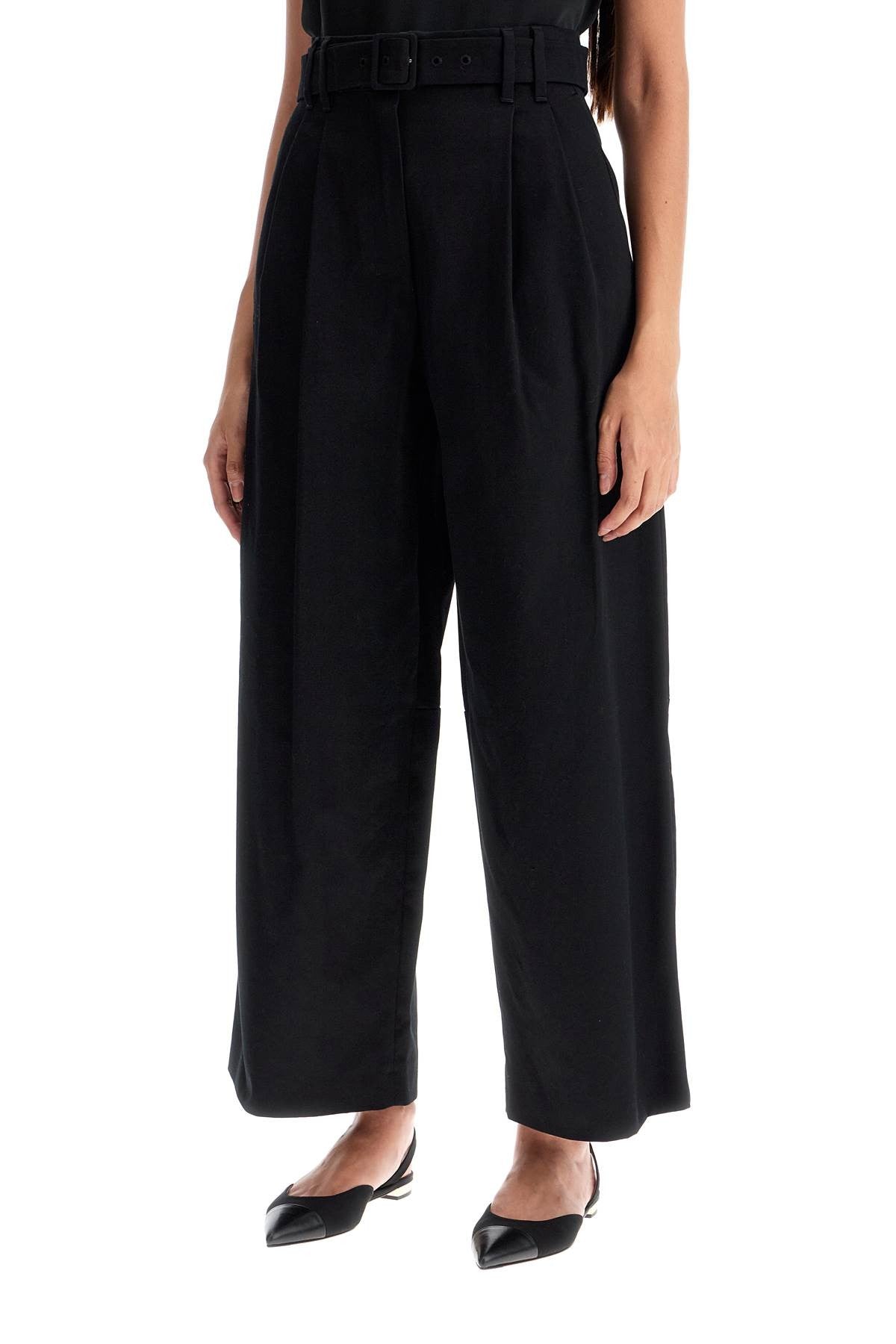 'S MAX MARA wide gabardine trousers with