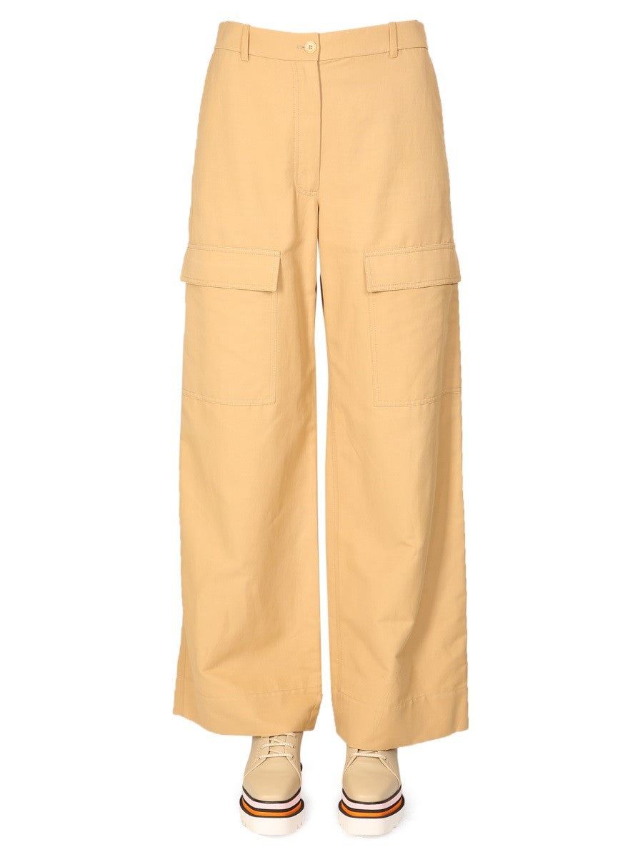 stella mccartney WIDE LEG CARGO PANTS